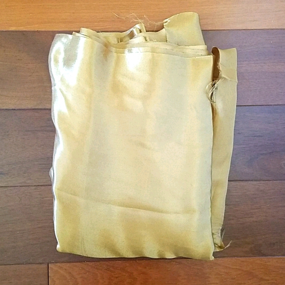 NWOT Gold satin fabric. Size 54 in x 10 yds. - Picture 1 of 2